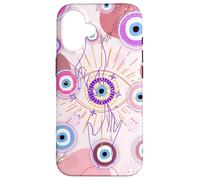 Evil Eyes Pink Hamsa Collage Coquette Preppy Case for iPhone 16
