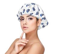 Evil Eyes Premium Satin Sleep Cap - Protect Your Hair in Style, Black, One Size/M