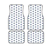 Evil eyes Print Car Floor Mats 4-Piece Set Anti-Slip Cushion Fit Cars Trucks SUV Year-Round Use