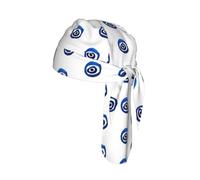 Evil eyes Print Cycling Bandana Quick Dry Skull Cap Breathable Tie Back Riding Headwear Running Gear 55-60 cm