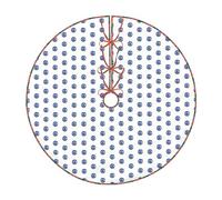 Evil Eyes Print Festive Christmas Tree Skirt For Holiday Indoor Outdoo Home Parties Decor