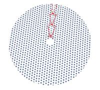 Evil Eyes Print Festive Xmas Tree Skirt Christmas Mat Decor For Home Office And Party Supplies