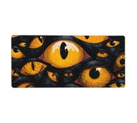 Evil Eyes Print Gaming Mouse Pad XXL Mousepad Keyboard and Mouse-Pads Desk Mat Office,35.5in X 16 in