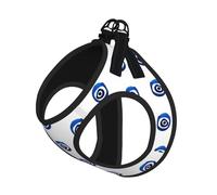 Evil Eyes Print Harness Leash Set For Cats And Dogs, Reflective Adjustable, Soft Breathable Mesh Vest With Escape-Proof Lead, For Small Pets And Kitten Puppies