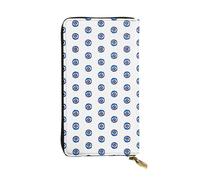 Evil eyes Print Leather Long Clutch Wallet â€“ Fashionable Personalized Wallet, Multiple Card Slots, Gift Ready, Black, One Size
