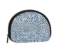 Evil Eyes Print Portable Mini Storage Bag Shell Shaped Wallet Small Coin Wallet Shell Storage Bag