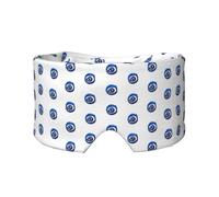Evil Eyes Print Sleep Eye and Ear Muffs Mask - Adjustable Yoga Travel Headband, Keep Warm Shading Comfortable Aid