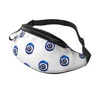 Evil Eyes Print Unisex Pack Waist Bag Travel Accessory for Sunglasses Wallets Passports Key