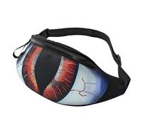 Evil Eyes Printed Fanny Pack for Men Women Crossbody Waist Bag Pack Bum Bag with Adjustable Strap for Hiking Running Travel Cycling