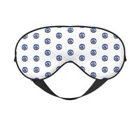 Evil Eyes Reversible Eye Mask Double Sided Blackout Mask Adjustable Soft Sleep Travel Nap Cover