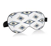 Evil Eyes Sleep Mask Soft Cooling Eye Masks for Sleeping with Elastic Strap Night Blindfold for Women Men Travel