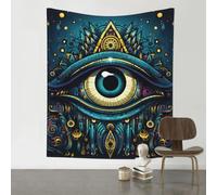 Evil Eyes Talisman Magic Blue Tapestry Wall Hanging 130x150cm 60x51in