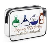 Evil Females Makeup Bag Queen Witchy Gift for Women Teen Girls Halloween Birthday Gifts for Witchcraft Lover Best Friends Sister Villain Lover Gift Clear Cosmetic Bag Bad Girls Gift Villain Fans Gift