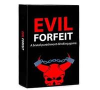 Evil Forfeit - Brutal Punishment Party Card Game for Adults | Fun Drinking Game with Dares, Challenges & Forfeits | Hilarious Adult Party Game for Nights Out, Pre-Drinks & House Parties