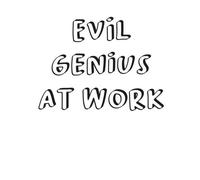 Evil Genius At Work Women's T-Shirt - White - M - White