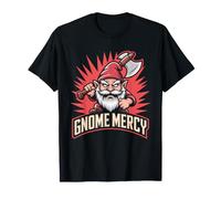 Evil Gnome Dark Gnome Goth Gnome Funny Gnome Garden Gnome T-Shirt