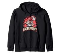 Evil Gnome Dark Gnome Goth Gnome Funny Gnome Garden Gnome Zip Hoodie