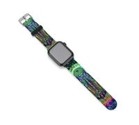 Evil God Glowing Soft Silicone Watch Bands Replacement IWatch Straps 38mm 40mm 42mm 44mm