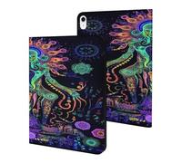 Evil God Psychedelic Funny Tablet Cases Multi-Viewing Angels Trifold Stand Case Compatible with iPad Series