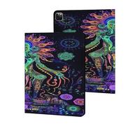 Evil God Psychedelic Funny Tablet Cases Multi-Viewing Angels Trifold Stand Case Compatible with iPad Series