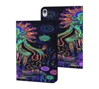 Evil God Psychedelic Funny Tablet Cases Multi-Viewing Angels Trifold Stand Case Compatible with iPad Series