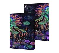 Evil God Psychedelic Funny Tablet Cases Multi-Viewing Angels Trifold Stand Case Compatible with iPad Series