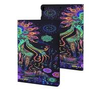 Evil God Psychedelic Funny Tablet Cases Multi-Viewing Angels Trifold Stand Case Compatible with iPad Series