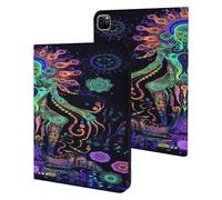 Evil God Psychedelic Funny Tablet Cases Multi-Viewing Angels Trifold Stand Case Compatible with iPad Series