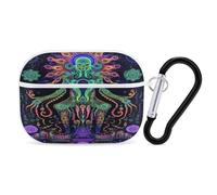 Evil God Psychedelic Personalized Wireless Bluetooth Earphone Protective Case Cover Compatible with Airpods Pro