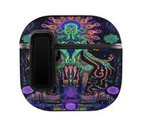 Evil God Psychedelic Personalized Wireless Bluetooth Earphone Protective Earbud Case Compatible with Airpods 4