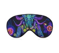 Evil God Psychedelics Sleep Mask Eye Cover for Sleeping Men Women Light Blocking Travel Blindfold