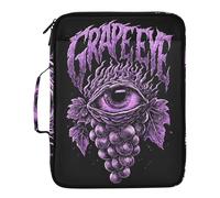 Evil Grape Eyes Gothic Darkness Organizer Expanding Folder Includes Zip Pocket 3 Ringing 1.5 inch Organizer Binder with Zipper Closure for Business
