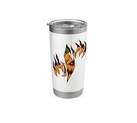 Evil Halloween Pumpkin - Jack o Lantern Inside Stainless Steel Insulated Tumbler