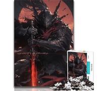 Evil Knight 1000 Piece Jigsaw Puzzles for Teenagers Gifts,Game Toys Every Piece Is Unique - Challenging Family Fun Game 38x26cm