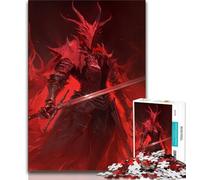 Evil Knight Puzzles 1000 Pieces for Teenagers,Challenging To Complete But Fun And Humorous Educational Game for Birthday 50x75cm