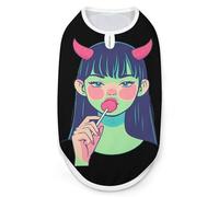 Evil Lady Dog Shirt Cat Tank Top Pet Clothes Sleeveless Summer T-Shirts for Small Medium Puppy