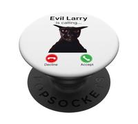 Evil Larry Is Calling Funny Cat Meme PopSockets Adhesive PopGrip