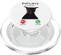 Evil Larry Is Calling Funny Cat Meme PopSockets PopGrip for MagSafe
