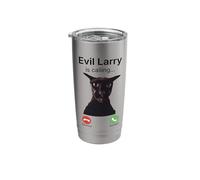 Evil Larry is Calling Funny Cat Meme Stainless Steel Insulated Tumbler