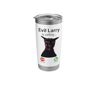 Evil Larry is Calling Funny Cat Meme Stainless Steel Insulated Tumbler