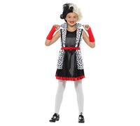 Evil Little Madame Costume Set Smiffys White 7-8 Years