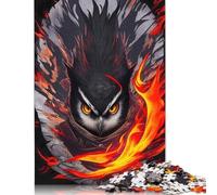 Evil Ninja Owl 500 Piece Jigsaw Puzzles for Adults, Puzzle for Teenagers, Family Entertainment Toys 500pcs (52x38cm)