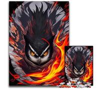 Evil Ninja Owl JigsawPuzzle 1000Pieces for Adults Difficult Puzzles for Adults Ideal DIY DecorBrain Teaser Gift 1000 PCS(38x26cm)