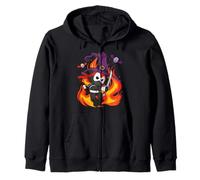 Evil Ninja Witch Scary Ninja Lover Halloween Zip Hoodie