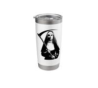 Evil Nun Grim Reaper Scythe Stainless Steel Insulated Tumbler