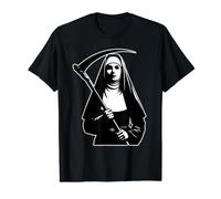 Evil Nun Grim Reaper Scythe Value Graphic T-Shirt