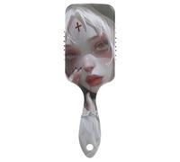 Evil Nun White friendly brush for curly Designed head massager for wet hair for Women, Men & Kids with Ergonomic handle