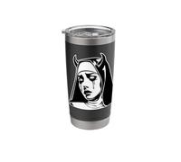 Evil Nun x Goth Girl x Devil Horns Stainless Steel Insulated Tumbler