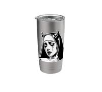 Evil Nun x Goth Girl x Devil Horns Stainless Steel Insulated Tumbler