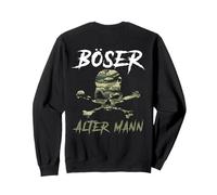 Evil Old Man Camouflage Skull Backprint Sweatshirt